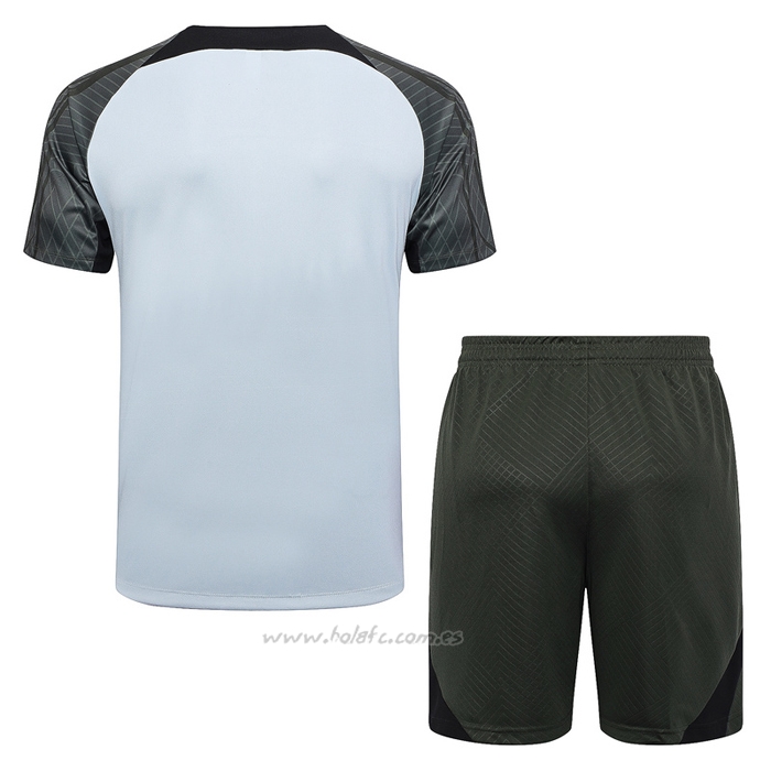 Chandal del Barcelona Manga Corta 2023-2024 Gris - Pantalon Corto
